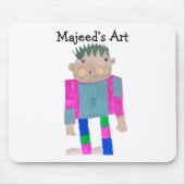 このデザインにあなたの子供の作品を加えて マウスパッド (正面)