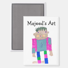 このデザインにあなたの子供の作品を追加 マグネット