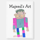 このデザインにあなたの子供の作品を追加 マグネット (正面)