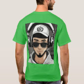 このデザインはユーモアとゲームテーマを組み合わせ Tシャツ (裏面)