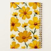 このデザインは黄色いコスモスフロムのイメージを特徴としている ノートブック (裏面)