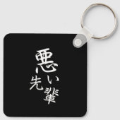 このデザインをカスタマイズ: 面白い先輩 キーホルダー (裏面)