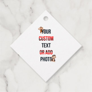 このデザインを削除して独自のデザインを追加 ダイヤモンド フェイバータグ