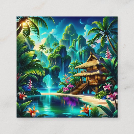 このデジタ絵画ルでは、アーティストが スクエア名刺 (正面)