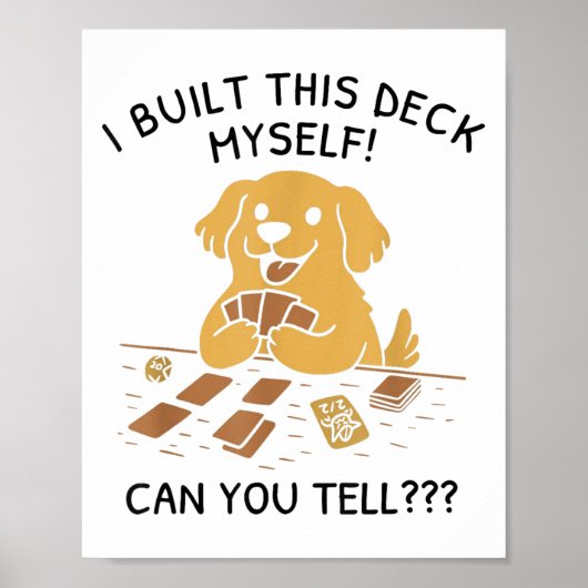 このデッキは自分で作ったから愛犬家 ポスター (正面)