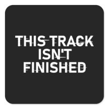 このトラックは完了していない – 不具合文字デザイン