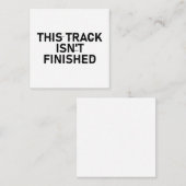 このトラックは完了していない – 不具合文字デザイン ノートカード (正面/裏面)