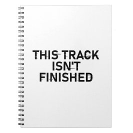 このトラックは完了していない – 不具合文字デザイン ノートブック