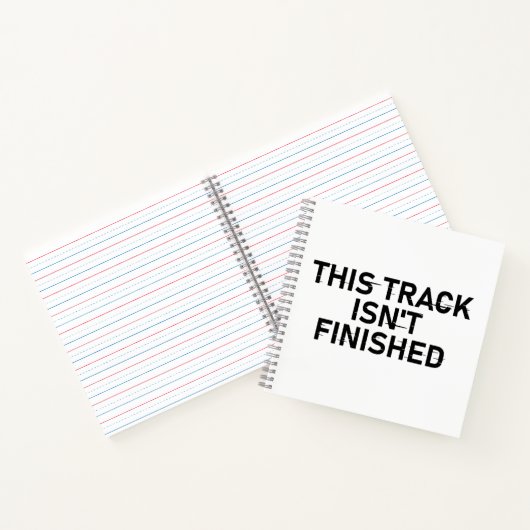このトラックは完了していない – 不具合文字デザイン ノートブック (内部)