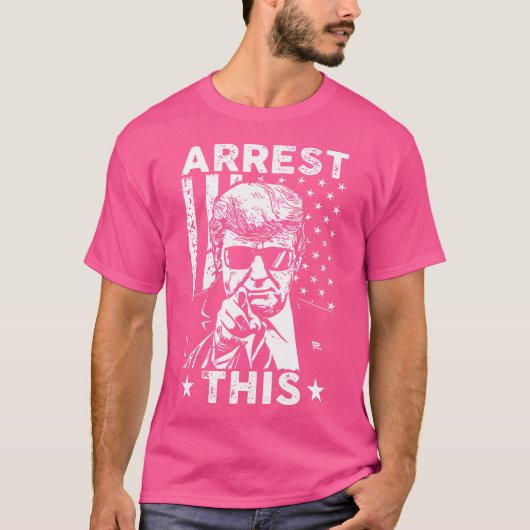 このトランプを逮捕する Tシャツ (正面)
