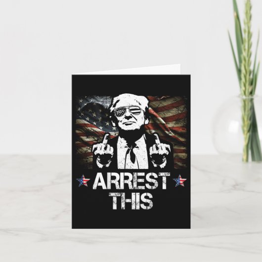 このトランプ中指プロトランプ2024 （背面） カード (正面)