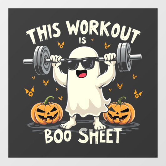 このトレーニングはブーシートハロウィン不気味フィットネスである ウィンドウサイン (シート)