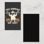 このトレーニングはブーシートハロウィン不気味フィットネスである ノートカード (正面/裏面)