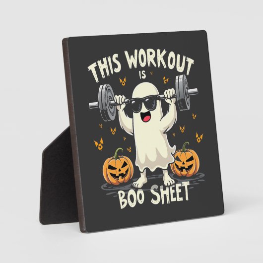 このトレーニングはブーシートハロウィン不気味フィットネスである フォトプラーク (正面)