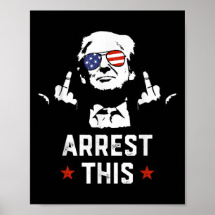 このドおもしろいナルドトランプ中逮捕トランプ ポスター