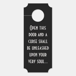 このドアのハンガーを開けるな ドアノブサイン