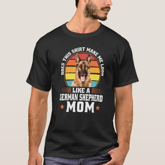 このドイツの羊飼いママ犬ペットの飼い主1 Tシャツ (正面)