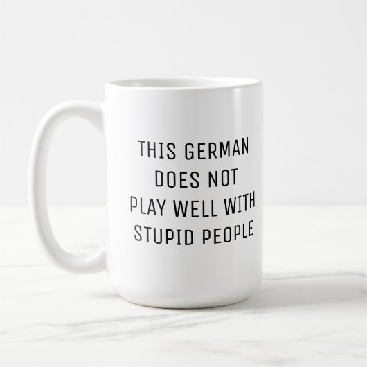 このドイツ人は愚遊かな人には不似合いだ コーヒーマグカップ (左)