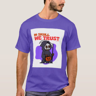このドクロはハロウィン仕様のメンズTシャツ Tシャツ