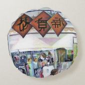 このドラゴンは来訓練車輪を持ってるのか? ラウンドクッション (裏面)