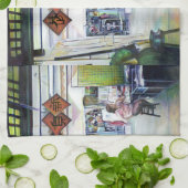 このドラゴンは訓練来車輪付きですか? キッチンタオル (折り畳み)