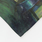 このドラゴンは訓練来車輪付きですか? フリースブランケット (角)