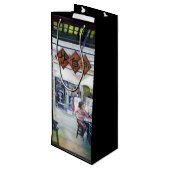 このドラゴン来はトレーニングホイール付き? ワインギフトバッグ (裏面アングル)