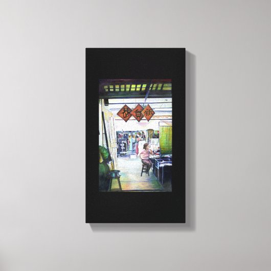 このドラゴン来は車輪が付いてるか? キャンバスプリント (正面)