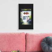 このドラゴン来は車輪が付いてるか? キャンバスプリント (インサイチュ (リビング))