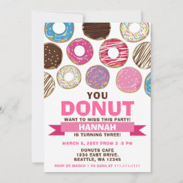 このドーナツのバースデ恋しく思ィーションを望まない 招待状