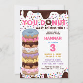 このドーナツのバースデ恋しく思ィーションを望まない 招待状 (正面)