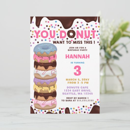 このドーナツのバースデ恋しく思ィーションを望まない 招待状 (スタンド正面)