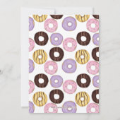 このドーナツのバースデ恋しく思ィーションを望まない 招待状 (裏面)