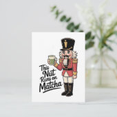 このナットは抹茶走クリスマスナツクラッカーの上にある インビテーションポストカード (スタンド正面)