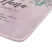 このナナはピンクの水彩フローラに属する カッティングボード (角)