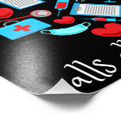 このナースはすべてのショットを呼び出す フォトプリント            (角)