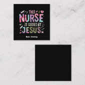 このナースはイエスの信仰に満ちた賜物に導かれる スクエア名刺 (正面/裏面)