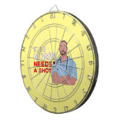 このナースは一発の射撃が必要だ ダーツボード (正面右)