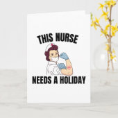 このナースは休暇が必要 カード (黄色い花)
