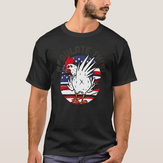 このニワトリを調教する 私たちは容赦ない Tシャツ (正面)