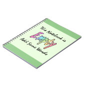 このノートブックは空です。単語を追加 ノートブック (左側)