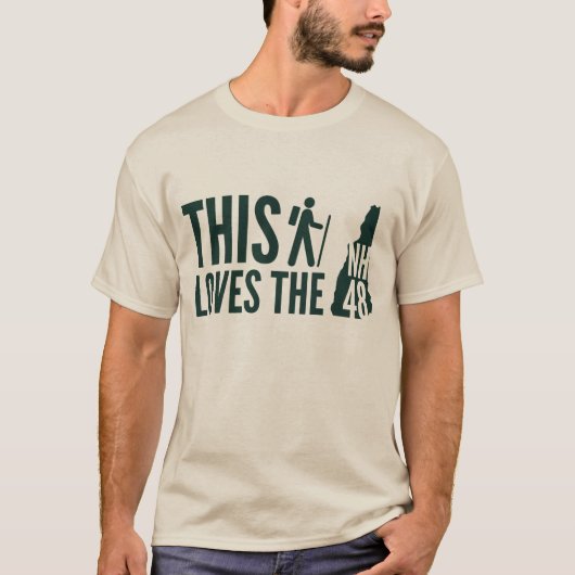 「このハイカーはNH48を愛している」長袖Tシャツ Tシャツ (正面)