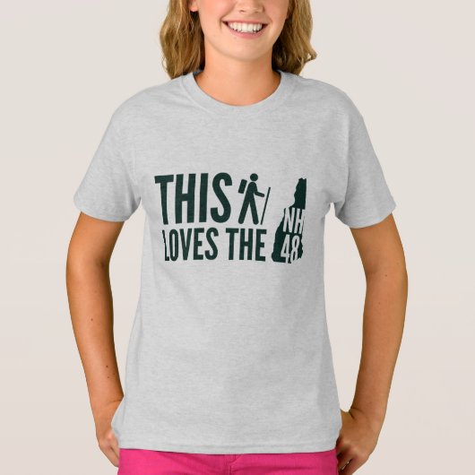 「このハイカーはNH48大好き」女子長袖ティー Tシャツ (正面)