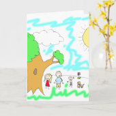 このハッピーバースデーに子のアートワークを追加 カード (黄色い花)