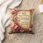 このハッピーバースデーのカスタマイズ クッション (ブランケット)