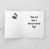 このハッピーバースデーカードの個人用設定 カード (内部)