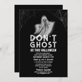 このハロウィンに私たちを幽霊扱いしないで 招待状 (正面/裏面)