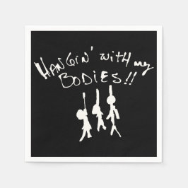 このハロウィンは体と一緒にハキンになる！ スタンダードカクテルナプキン