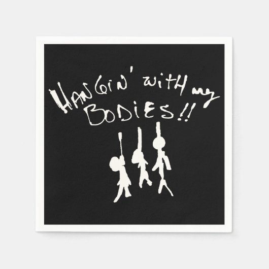 このハロウィンは体と一緒にハキンになる！ スタンダードカクテルナプキン (正面)