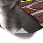 このハロウィンレンガの壁に写真を追加 ポスター (角)